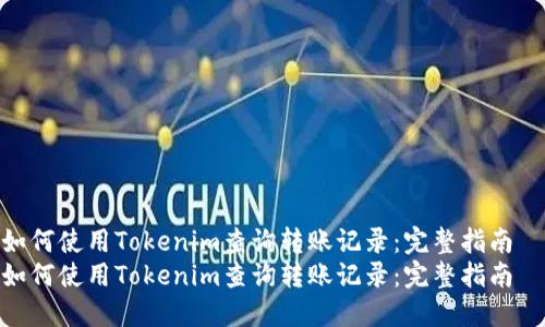 如何使用Tokenim查詢轉(zhuǎn)賬記錄：完整指南  
如何使用Tokenim查詢轉(zhuǎn)賬記錄：完整指南